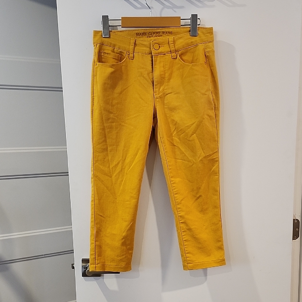 🔥 3/$25 🔥Waist 14.5" Marie Claire Mustard Skinny Jeans